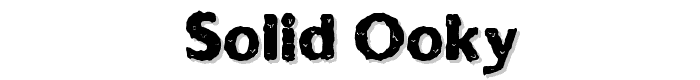 Solid Ooky font
